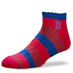 Boston Red Sox For Bare Feet Team Color Fuzzy Ankle Socks