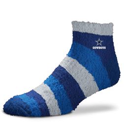 Dallas Cowboys For Bare Feet Team Color Fuzzy Ankle Socks