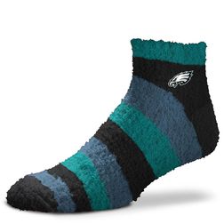 Philadelphia Eagles For Bare Feet Team Color Fuzzy Ankle Socks