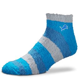 Detroit Lions For Bare Feet Team Color Fuzzy Ankle Socks