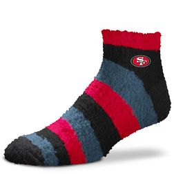 San Francisco 49ers For Bare Feet Team Color Fuzzy Ankle Socks