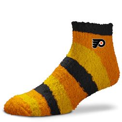 Philadelphia Flyers For Bare Feet Team Color Fuzzy Ankle Socks