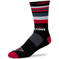 Atanta Falcons For Bare Feet Black Rave Crew Socks