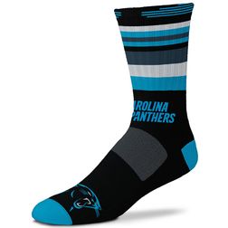 Carolina Panthers For Bare Feet Black Rave Crew Socks