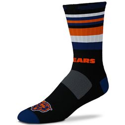 Chicago Bears For Bare Feet Black Rave Crew Socks