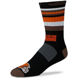 Cleveland Browns For Bare Feet Black Rave Crew Socks