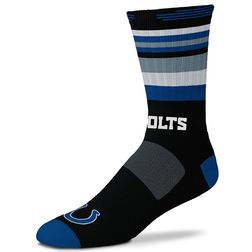 Indianapolis Colts For Bare Feet Black Rave Crew Socks