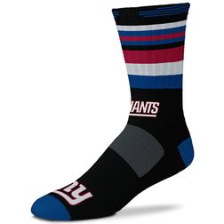 New York Giants For Bare Feet Black Rave Crew Socks