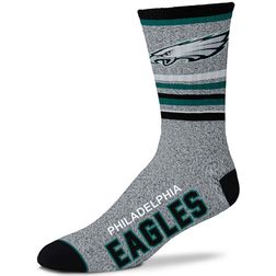 Philadelphia Eagles NFL For Bare Feet 5 Star Marbled Crew Socks