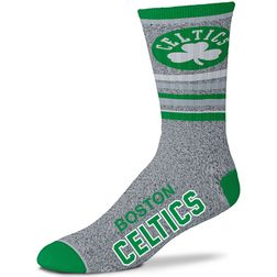 Boston Celtics NFL For Bare Feet 5 Star Marbled Crew Socks