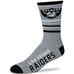 Las Vegas Raiders NFL For Bare Feet 5 Star Marbled Crew Socks