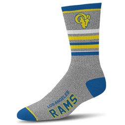 Los Angeles Rams NFL For Bare Feet 5 Star Marbled Crew Socks