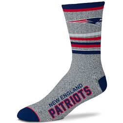 New England Patriots NFL For Bare Feet 5 Star Marbled Crew Socks