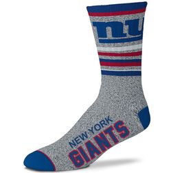 New York Giants NFL For Bare Feet 5 Star Marbled Crew Socks