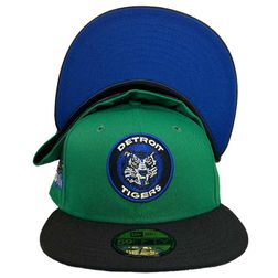 Detroit Tigers CyberMonday Green Two Tone 1984 World Series Patch Blue UV 59FIFTY Fitted Hat