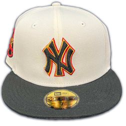 New York Yankees Chrome Neon Lights Two Tone Yankees Patch Pink UV 59FIFTY Fitted Hat