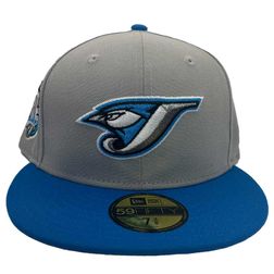 Toronto Blue Jays Classic Gray 30th Season Patch Green UV 59FIFTY Fitted Hat