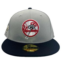 New York Yankees Classic Gray 85th Anniversary Patch Green UV 59FIFTY Fitted Hat