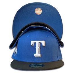 Texas Rangers Two Tone Anime Pack 40th Anniversary Patch Royal Blue UV 59FIFTY Fitted Hat