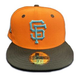 San Francisco Giants Flint Pack Two Tone 60th Anniversary Patch Teal UV 59FIFTY Fitted Hat