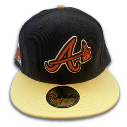 Atlanta Braves Cyber Monday Alacran Corduroy Two Tone 2000 ASG Patch Burnt Orange UV 59FIFTY Fitted Hat