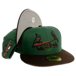 St. Louis Cardinals Mountain Pine Green Two Tone 50th Season Patch Grey UV 59FIFTY Fitted Hat