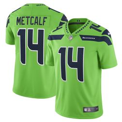 Seattle Seahawks DK Metcalf Nike Neon Green Vapor Limited Jersey