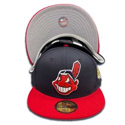 Cleveland Indians Two Tone 1995 WS Patch Gray UV 59FIFTY Fitted Hat