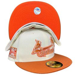 St. Louis Cardinals Chrome Two Tone 2006 WS Patch Bright Orange UV 59FIFTY Fitted Hat