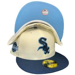 Chicago White Sox Chrome Two Tone 2005 WS Patch Ice Blue UV 59FIFTY Fitted Hat