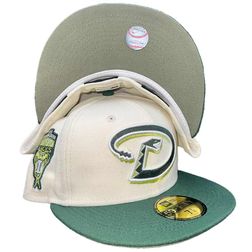 Arizona Diamondbacks Chrome Two Tone 1998 Inaugural Patch Army Green UV 59FIFTY Fitted Hat