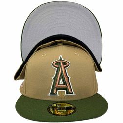 Los Angeles Angels Copper Fields Two Tone 50th Anniversary Patch Gray UV 59FIFTY Fitted Hat