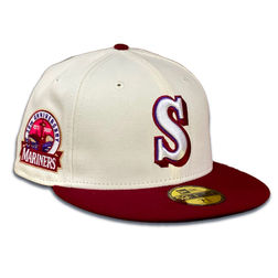 Seattle Mariners Chrome Two Tone Aux Pack 30th Anniversary Patch Purple UV 59FIFTY Fitted Hat