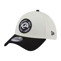 Los Angeles Rams Cream Black 2022 Inspire Change New Era39THIRTY Flex Fit Hat