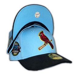 St. Louis Cardinals Sky Blue Corduroy Bill 125th Anniversary Patch Sky Blue UV 59FIFTY Fitted Hat