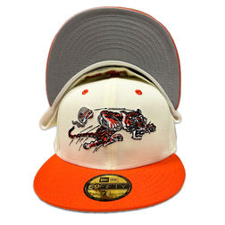 Cincinnati Bengals Chrome Two Tone Throwback Logo Gray UV NFL 59FIFTY New Era Fitted Hat