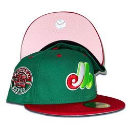 Montreal Expos Maceta Two Tone 35th Patch Pink UV 59FIFTY Fitted Hat