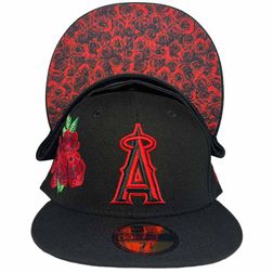 Los Angeles Angels Roses Pro Image Exclusive Rose Pattern UV 59FIFTY Fitted Hat