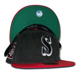 Seattle Mariners Black Corduroy Two Tone 40th Anniversary Patch Green UV 59FIFTY Fitted Hat