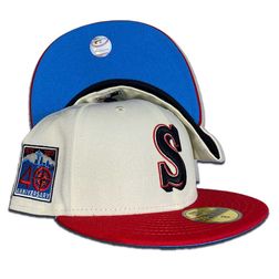 Seattle Mariners "Webslinger" Chrome Two Tone 40th Anniversary Patch Blue UV 59FIFTY Fitted Hat