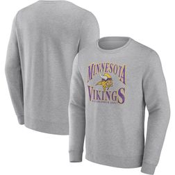 Minnesota Vikings Mens Heathered Gray Playability Pullover Sweatshirt