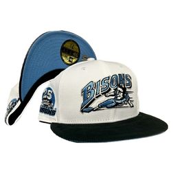 Buffalo Bisons White Two Tone 25th Anniversary Patch Icy UV 59FIFTY Fitted Hat