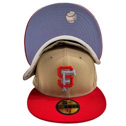 San Francisco Giants Christmas Pack Two Tone 2010 WS Patch Lavender UV 59FIFTY Fitted Hat