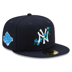 New York Yankees Navy Patch Bloom Icy UV 59FIFTY Fitted Hat