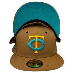 Minnesota Twins Gingerbread Pack 1965 All Star Game Patch Teal UV 59FIFTY Fitted Hat