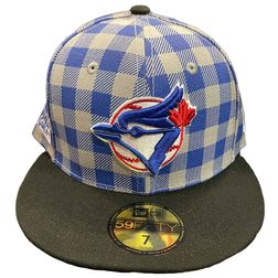 Toronto Blue Jays Plaid Collection 1991 All Star Game Patch Green UV 59FIFTY Fitted Hat