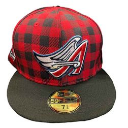 Los Angeles Angels Plaid Collection 40th Season Patch Green UV 59FIFTY Fitted Hat