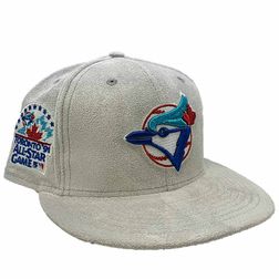 Toronto Blue Jays Pro Image Exclusive GraySuede 1991 All Star Game Patch Blue UV 59FIFTY Fitted Hat