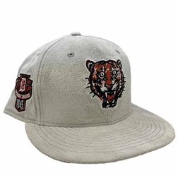 Detroit Tigers Pro Image Exclusive GraySuede 1945 Tigers Patch Orange UV 59FIFTY Fitted Hat