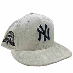 New York Yankees Pro Image Exclusive GraySuede 27 Championships Patch Navy UV 59FIFTY Fitted Hat